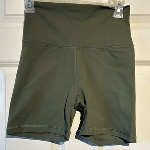 CALIA by Carrie Underwood Olive Green Women Bike Shorts 5” inseam